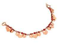wa.co.1– Yonna (Gold joy and movements), necklace, 18 karat red gold, recycled red coral